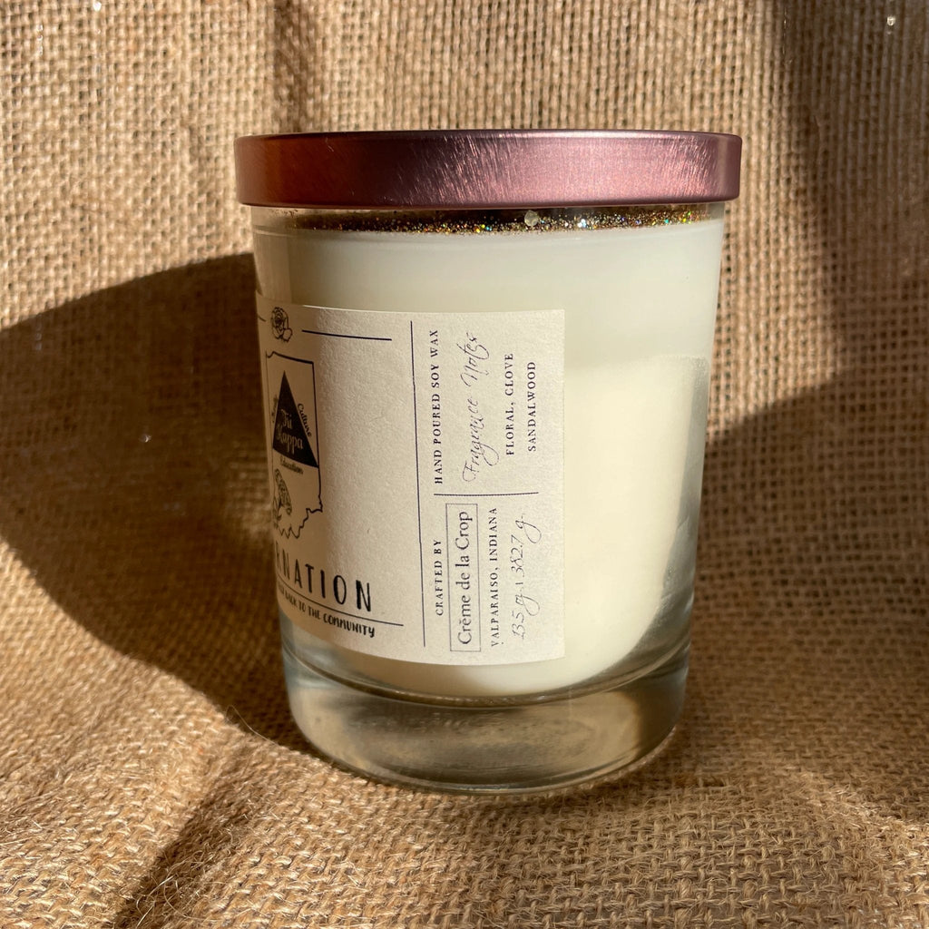 Soy Candle - Tri Kappa (Carnation) by Creme de la Crop