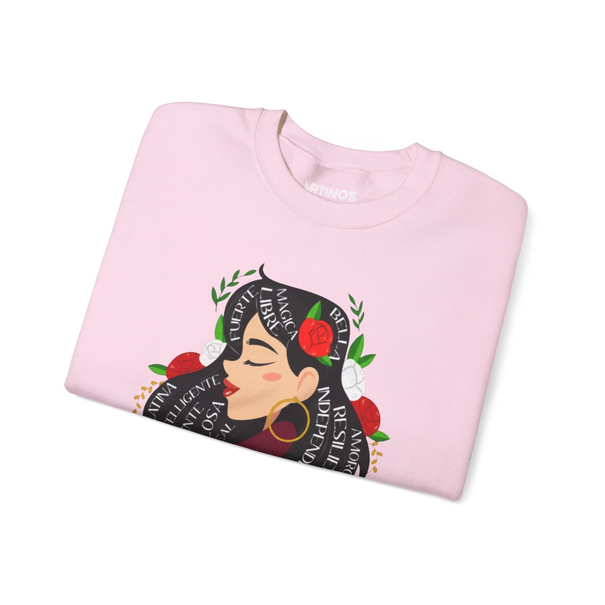 Soy Mujer (Bella, Leal, Latina, Valiente) Female Empowerment Crewneck Sweatshirt | Fleece - Lined Crewneck | 3 Colors Sweatshirt La Vie Bien Soy Mujer (Bella, Leal, Latina, Valiente) Female Empowerment Crewneck Sweatshirt | Fleece - Lined Crewneck | 3 Colors