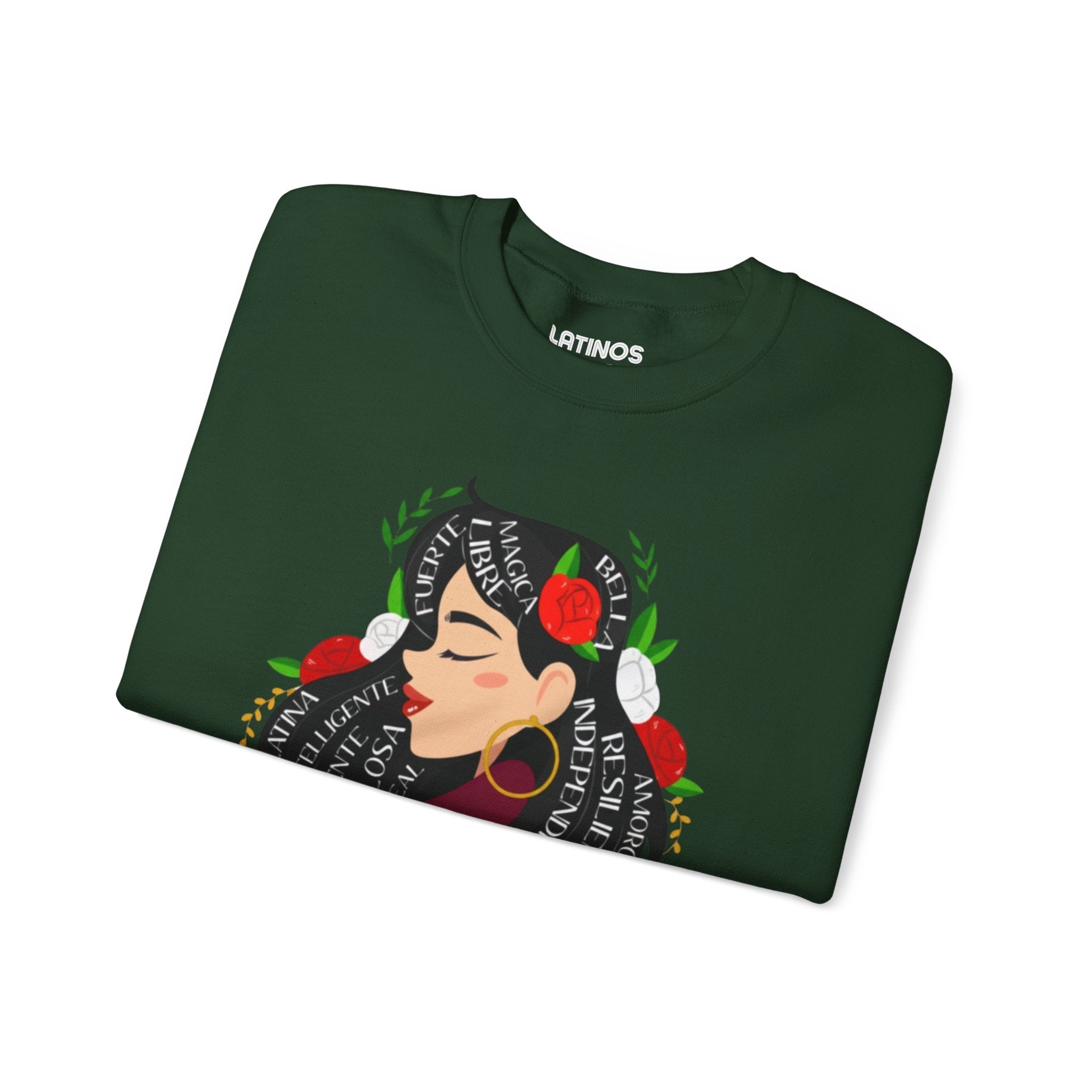 Soy Mujer (Bella, Leal, Latina, Valiente) Female Empowerment Crewneck Sweatshirt | Fleece - Lined Crewneck | 3 Colors Sweatshirt La Vie Bien Soy Mujer (Bella, Leal, Latina, Valiente) Female Empowerment Crewneck Sweatshirt | Fleece - Lined Crewneck | 3 Colors