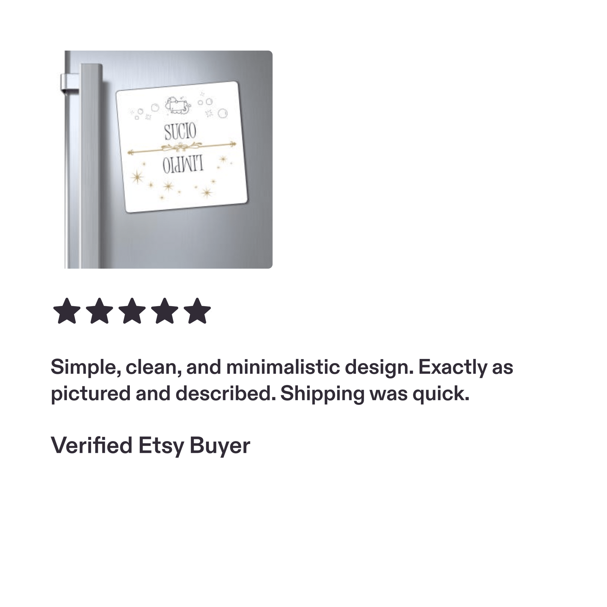 Spanish dishwasher Kitchen Magnet "Sucio / Limpio" Reversible Dishwasher Signal Magnet Paper products La Vie Bien Spanish dishwasher Kitchen Magnet "Sucio / Limpio" Reversible Dishwasher Signal Magnet