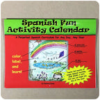 Spanish Fun Activity Calendar Level 1 by Flip Flop Spanish & Spanish Geniuses