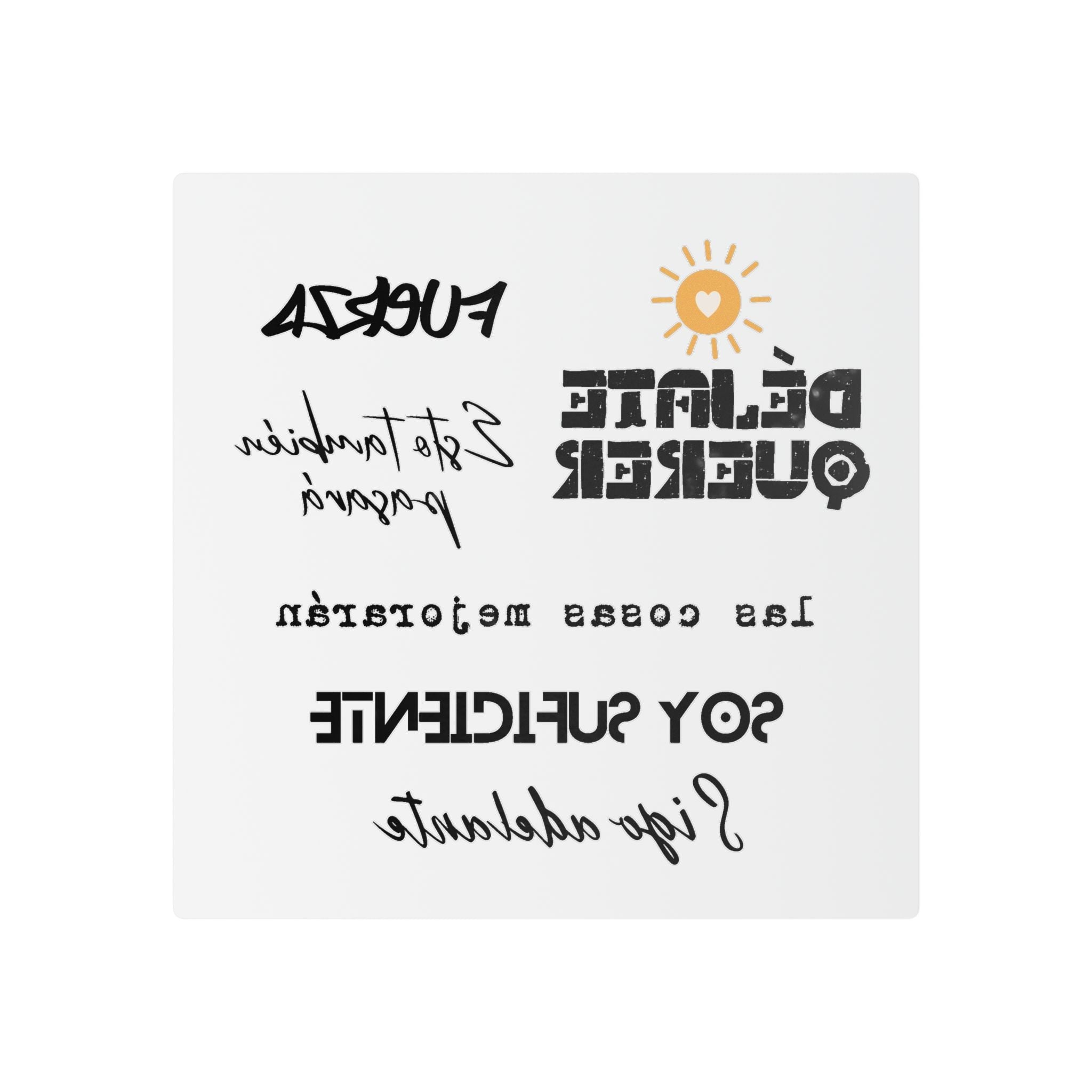 Spanish Mental Health Phrase Temporary Tattoos | Healing Quote Tattoos Paper products La Vie Bien Spanish Mental Health Phrase Temporary Tattoos | Healing Quote Tattoos