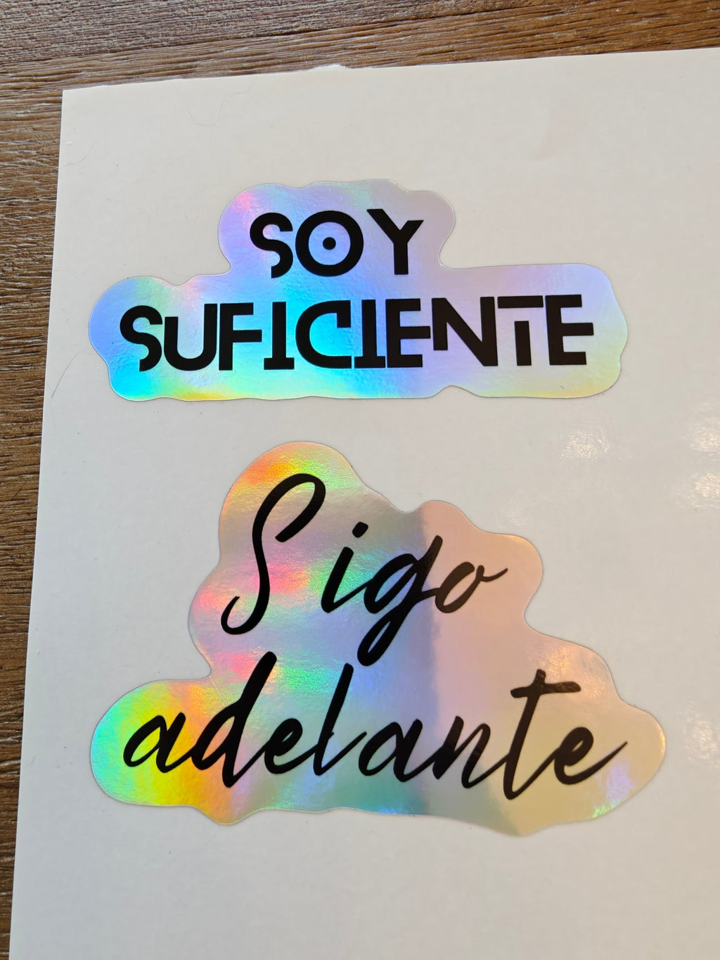 Spanish Motivational Phrase and mental health Sticker Sheet, Soy suficiente, Fuerza, Sigue adelante, sana, Soy más fuerte de lo que creo Paper products La Vie Bien Spanish Motivational Phrase and mental health Sticker Sheet, Soy suficiente, Fuerza, Sigue adelante, sana, Soy más fuerte de lo que creo