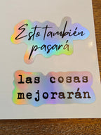 Spanish Motivational Phrase and mental health Sticker Sheet, Soy suficiente, Fuerza, Sigue adelante, sana, Soy más fuerte de lo que creo Paper products La Vie Bien Spanish Motivational Phrase and mental health Sticker Sheet, Soy suficiente, Fuerza, Sigue adelante, sana, Soy más fuerte de lo que creo
