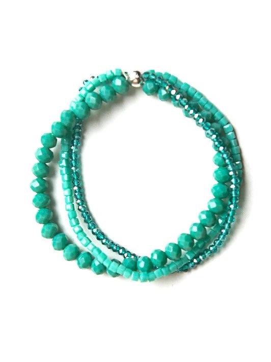 Sparkle Glass Elastic Bracelet by Fair Anita