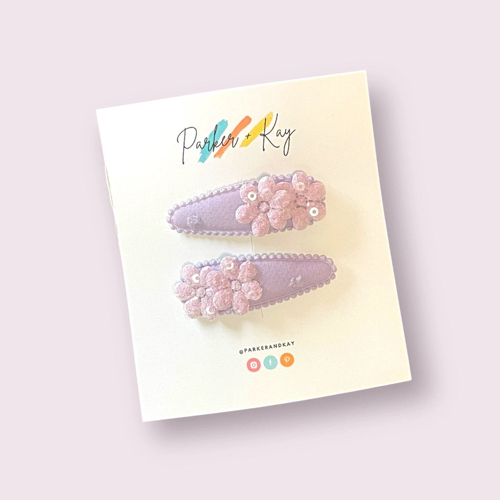 Sparkling Bloom Hair Clips by Parker + Kay Creative