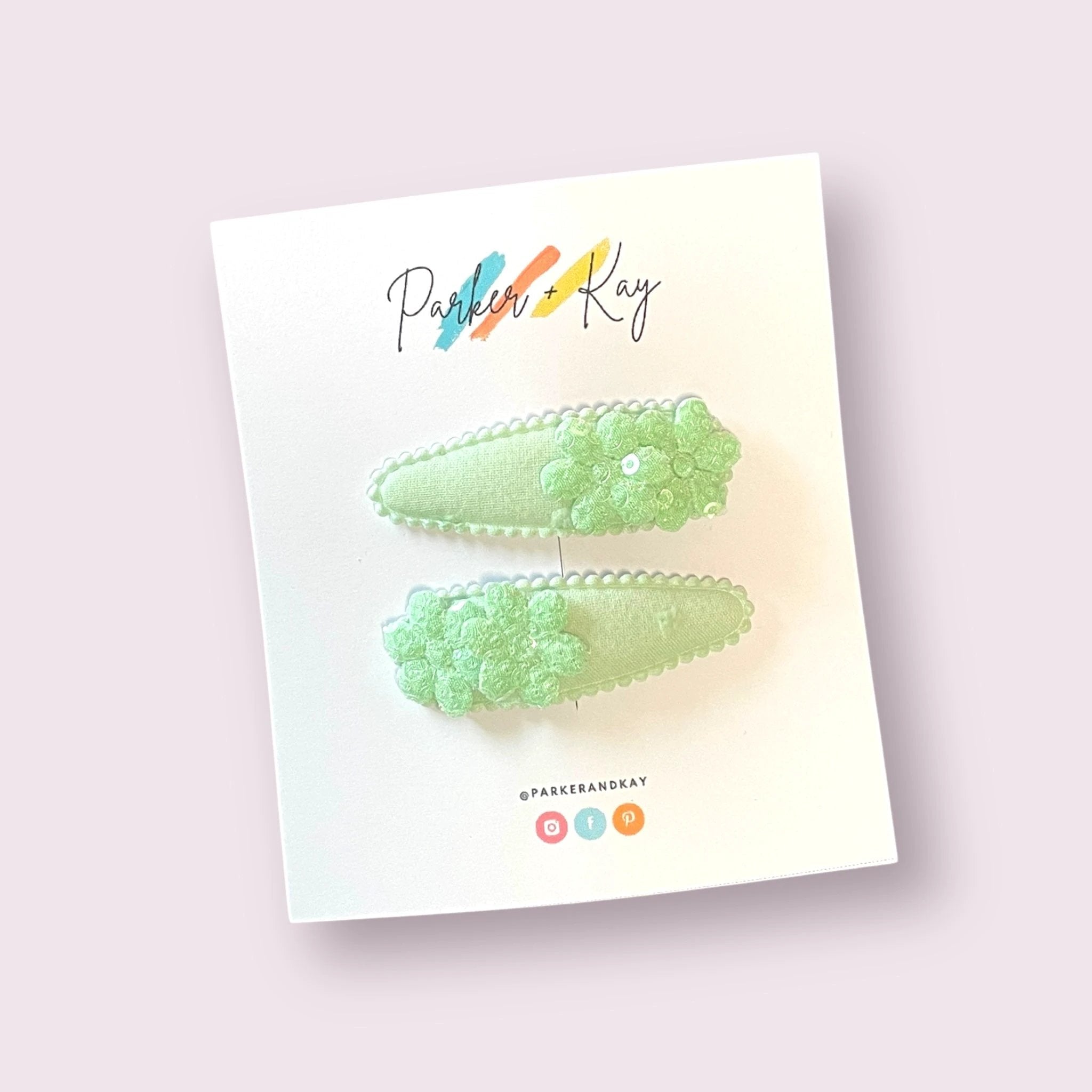 Sparkling Bloom Hair Clips by Parker + Kay Creative
