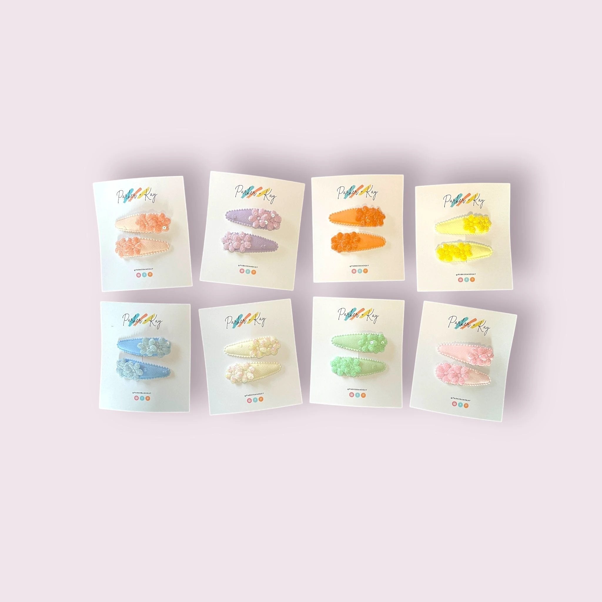 Sparkling Bloom Hair Clips by Parker + Kay Creative