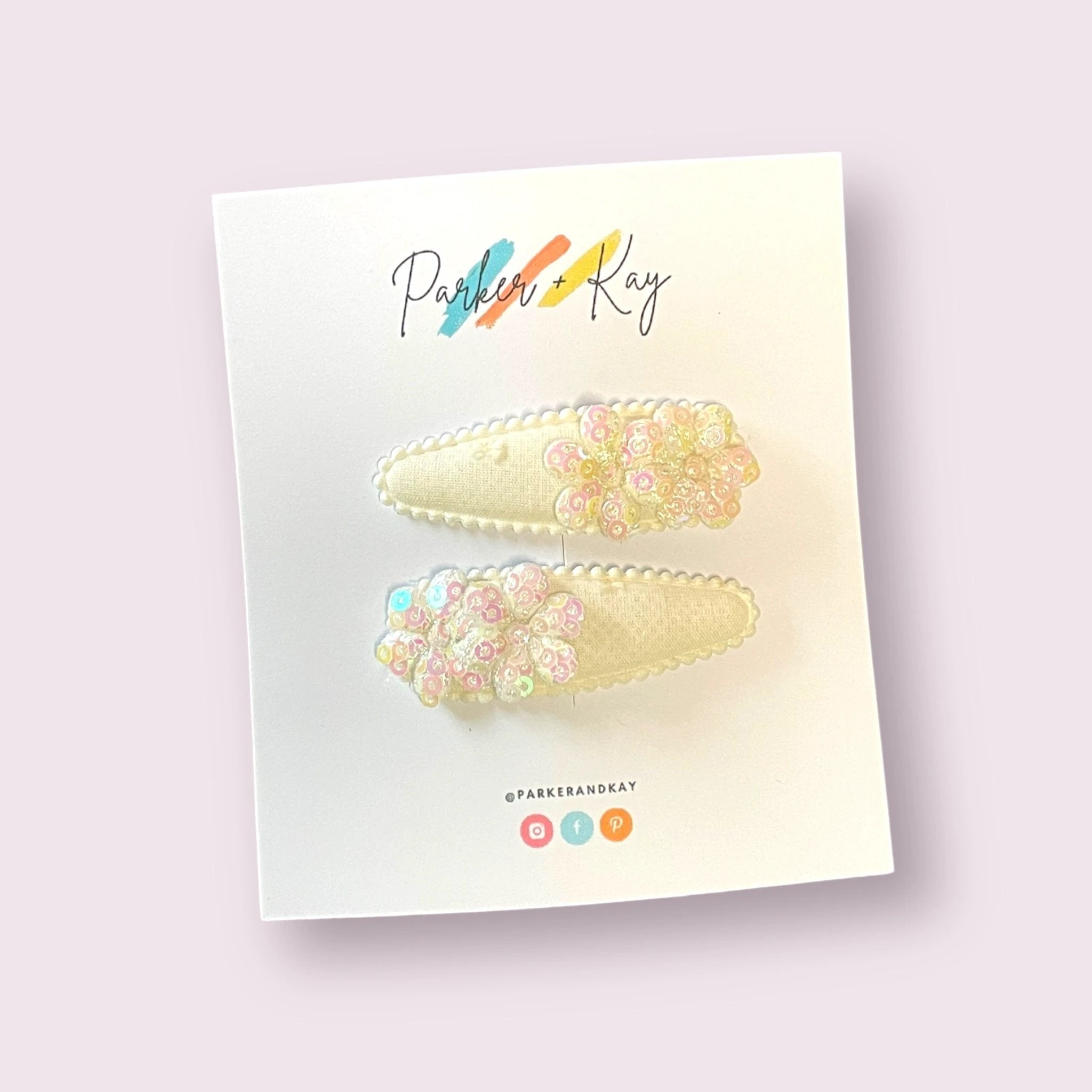 Sparkling Bloom Hair Clips by Parker + Kay Creative
