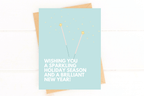 Sparkling Holiday Season and Brilliant New Year Card by Five Dot Post