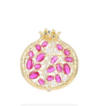 Sparkling Pomegranate Brooch Lapel Pin La Vie Bien Sparkling Pomegranate Brooch