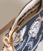 Spartina 449 | Navy & Blue Floral Oyster Factory Carrie Crossbody Bag Purses & Bags La Vie Bien Spartina 449 | Navy & Blue Floral Oyster Factory Carrie Crossbody Bag