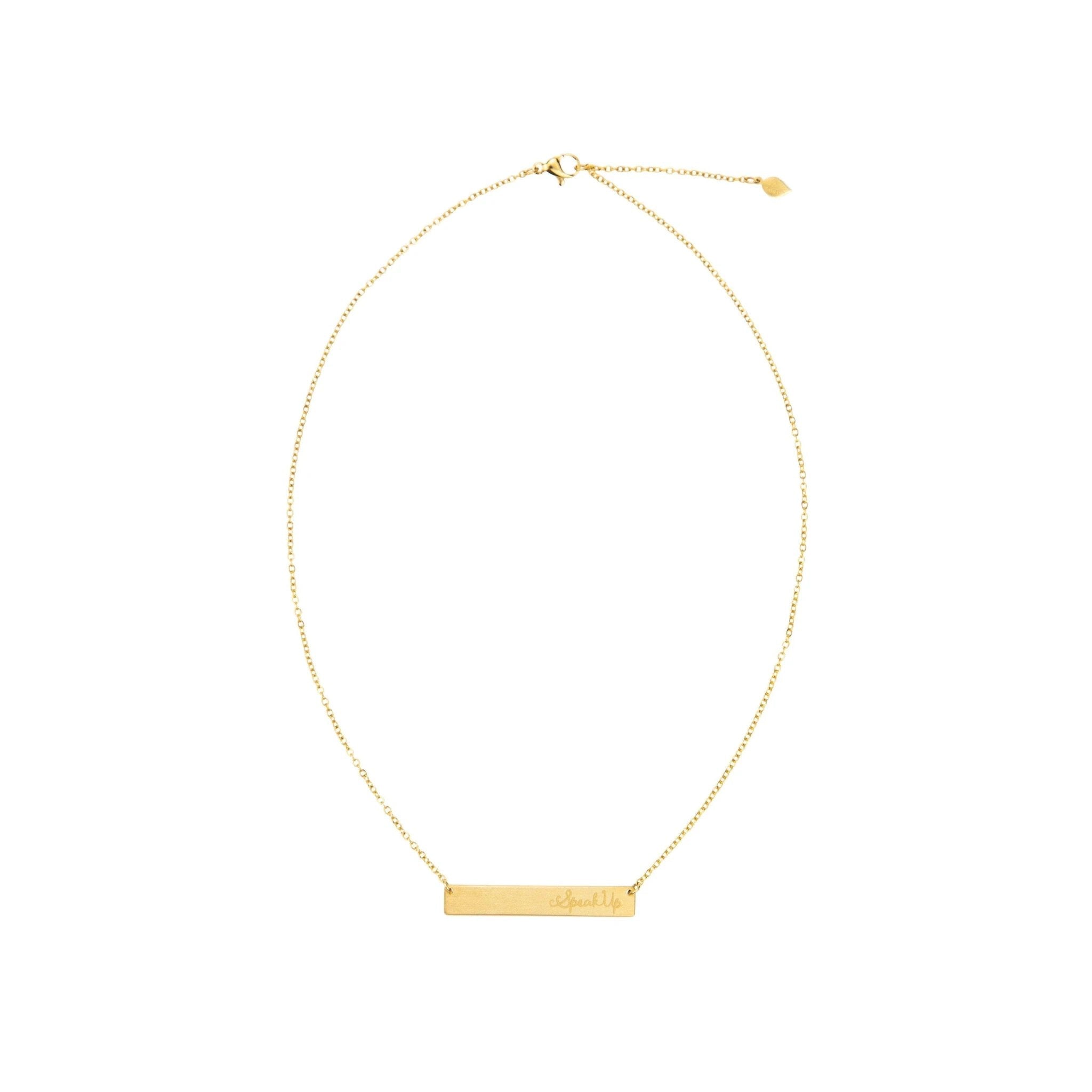 Speak Up Bar Necklace
