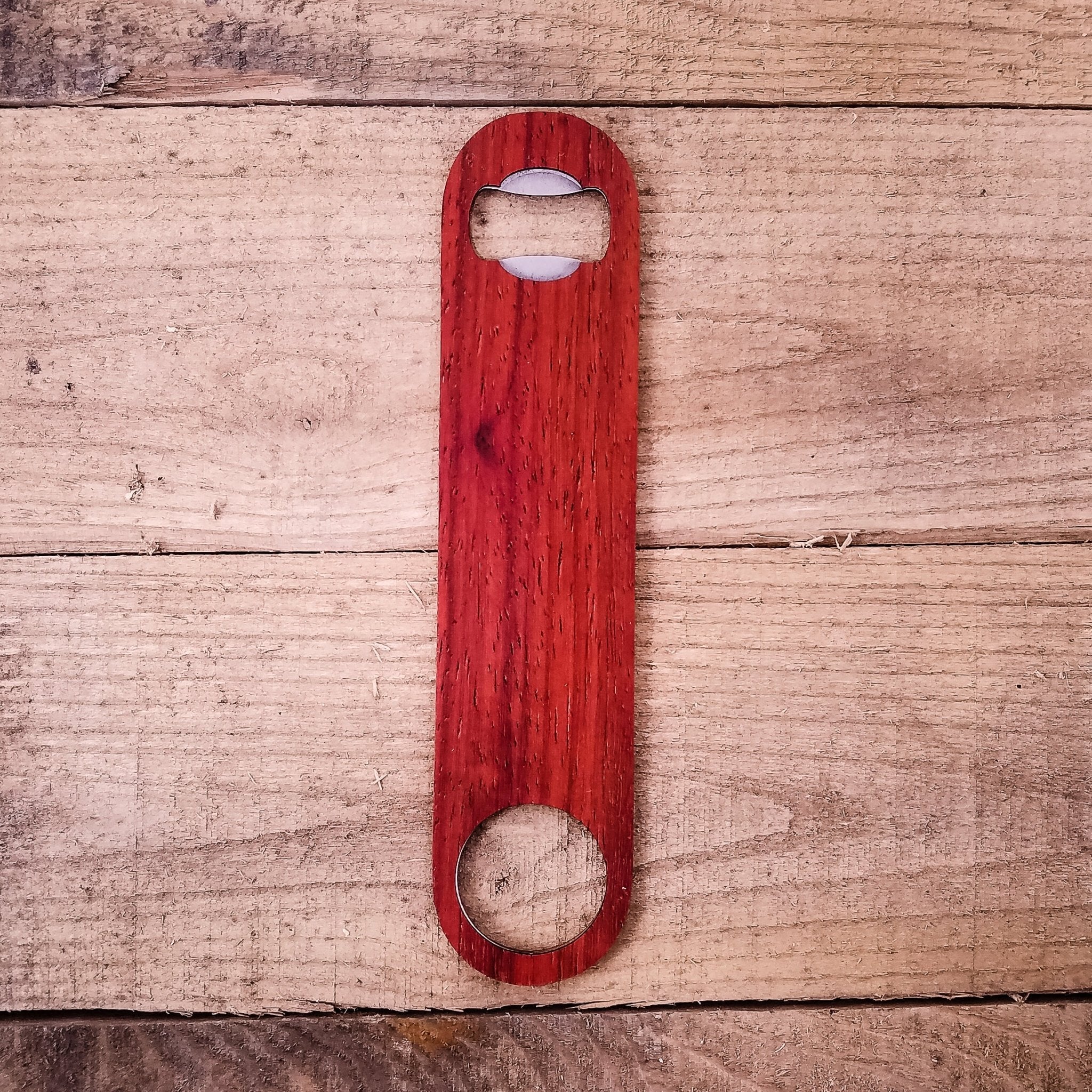 Wooden Bottle Opener | Handmade Speed Opener for Beer Lovers (full size)