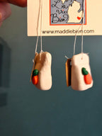 Spiced orange tea bag earrings - handmade with polymer clay Earrings La Vie Bien Spiced orange tea bag earrings - handmade with polymer clay