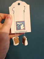Spiced orange tea bag earrings - handmade with polymer clay Earrings La Vie Bien Spiced orange tea bag earrings - handmade with polymer clay