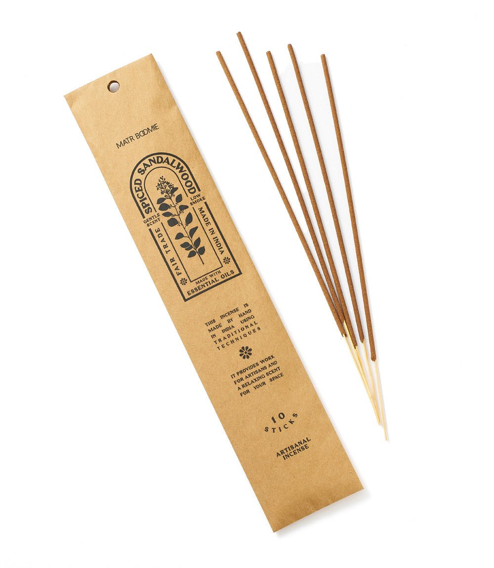 Spiced Sandalwood Incense - 10 sticks, low smoke HME stock line La Vie Bien Spiced Sandalwood Incense - 10 sticks, low smoke