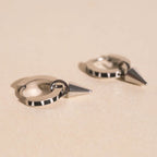 Spike Huggie Hoop Charms La Vie Bien Spike Huggie Hoop Charms