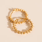 Spiky Huggie Hoop Earrings by Oh Clementine