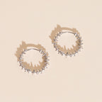 Spiky Huggie Hoop Earrings by Oh Clementine