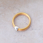 Spin Me Round Sterling Silver Bead Fidget Ring Rings - Fine La Vie Bien Spin Me Round Sterling Silver Bead Fidget Ring