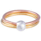 Spin Me Round Sterling Silver Bead Fidget Ring Rings - Fine La Vie Bien Spin Me Round Sterling Silver Bead Fidget Ring