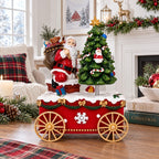 Spinning Christmas Tree Musical Box on Wheels Musical Figurines > Santa La Vie Bien Spinning Christmas Tree Musical Box on Wheels