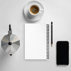 Color splash neon spiral dotted notebook by La Vie Bien
