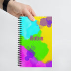 Color splash neon spiral dotted notebook by La Vie Bien