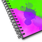 Color splash neon spiral dotted notebook by La Vie Bien