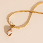 Spiral Shell Necklace Charm by Oh Clementine