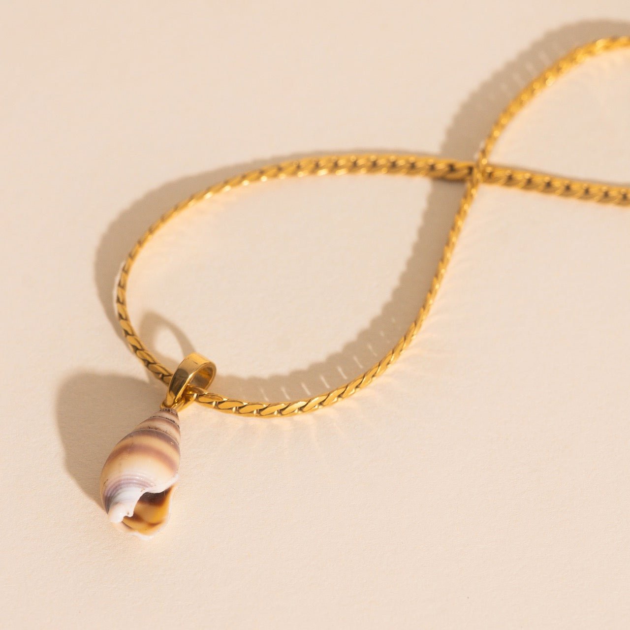 Spiral Shell Necklace Charm by Oh Clementine