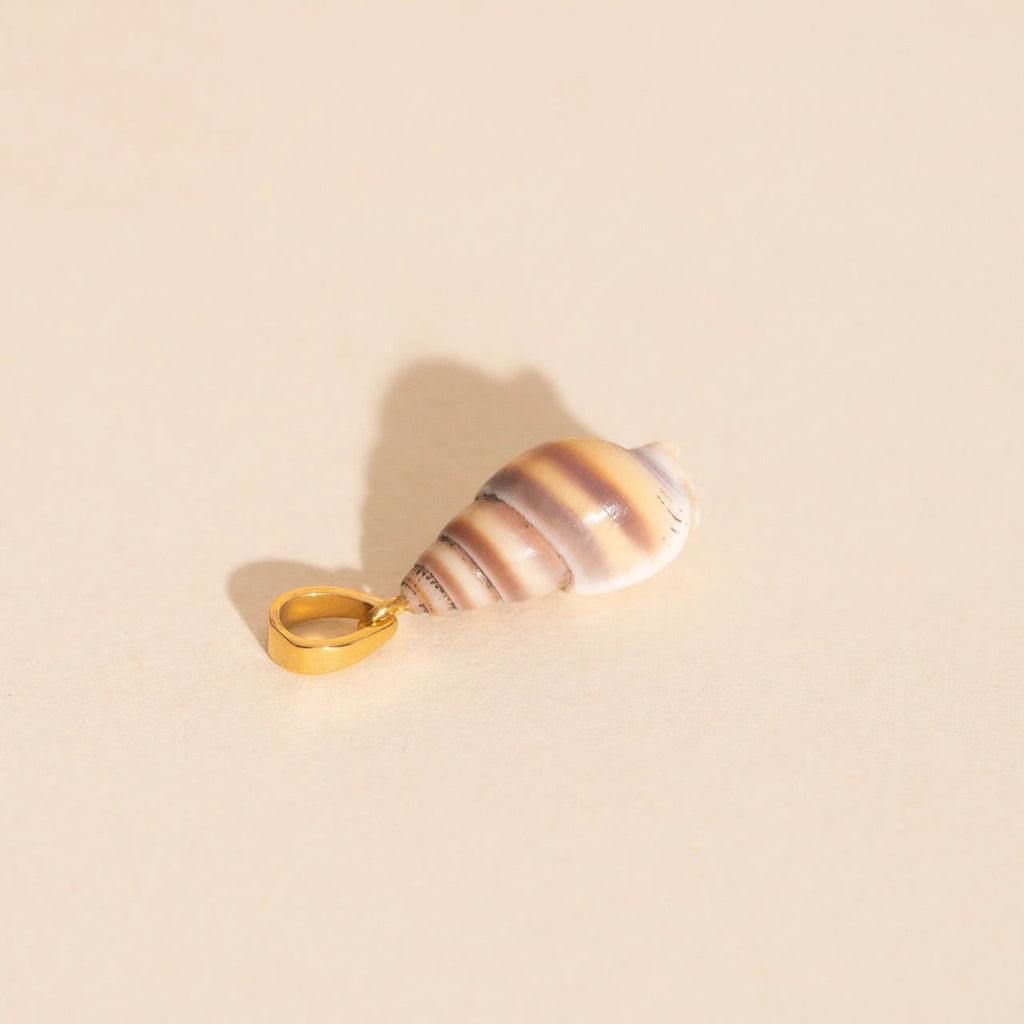 Spiral Shell Necklace Charm by Oh Clementine