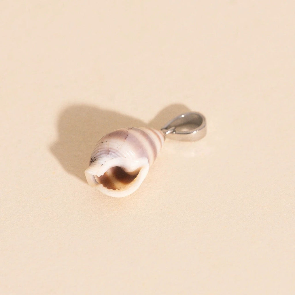 Spiral Shell Necklace Charm by Oh Clementine
