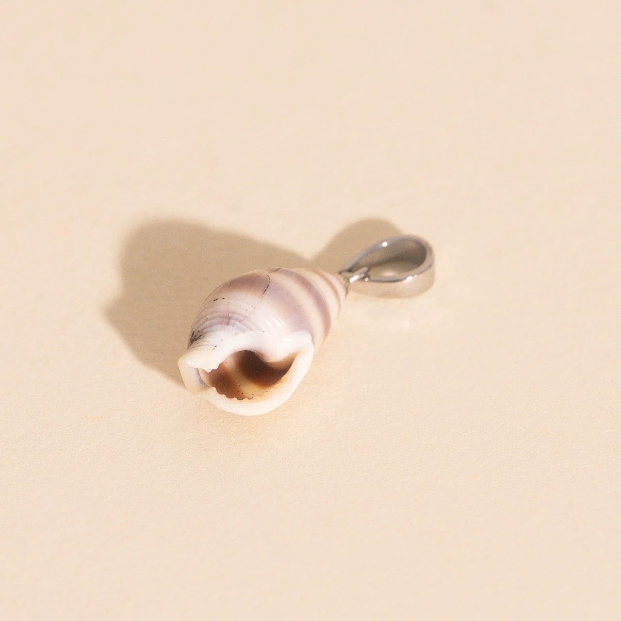 Spiral Shell Necklace Charm by Oh Clementine