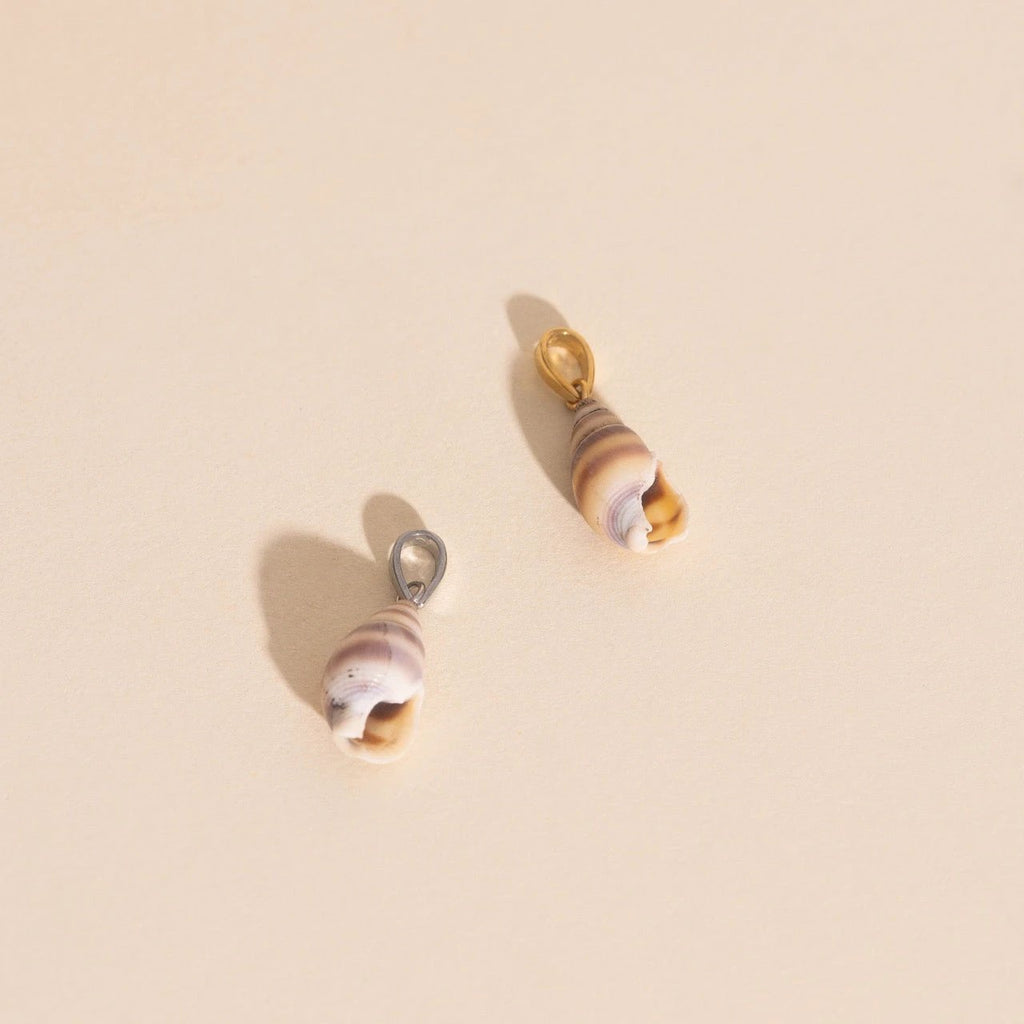 Spiral Shell Necklace Charm by Oh Clementine