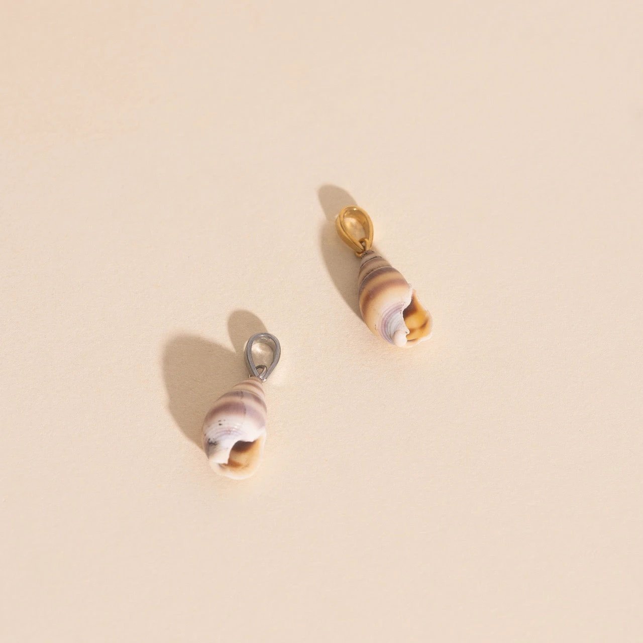 Spiral Shell Necklace Charm by Oh Clementine