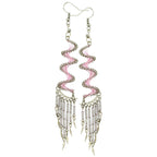Spiral Swirl Peruvian Thread Earrings Earrings - Fashion La Vie Bien Spiral Swirl Peruvian Thread Earrings