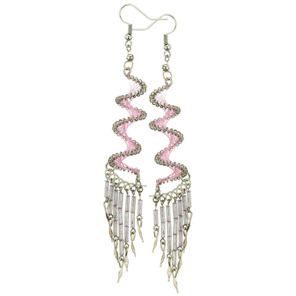 Spiral Swirl Peruvian Thread Earrings Earrings - Fashion La Vie Bien Spiral Swirl Peruvian Thread Earrings