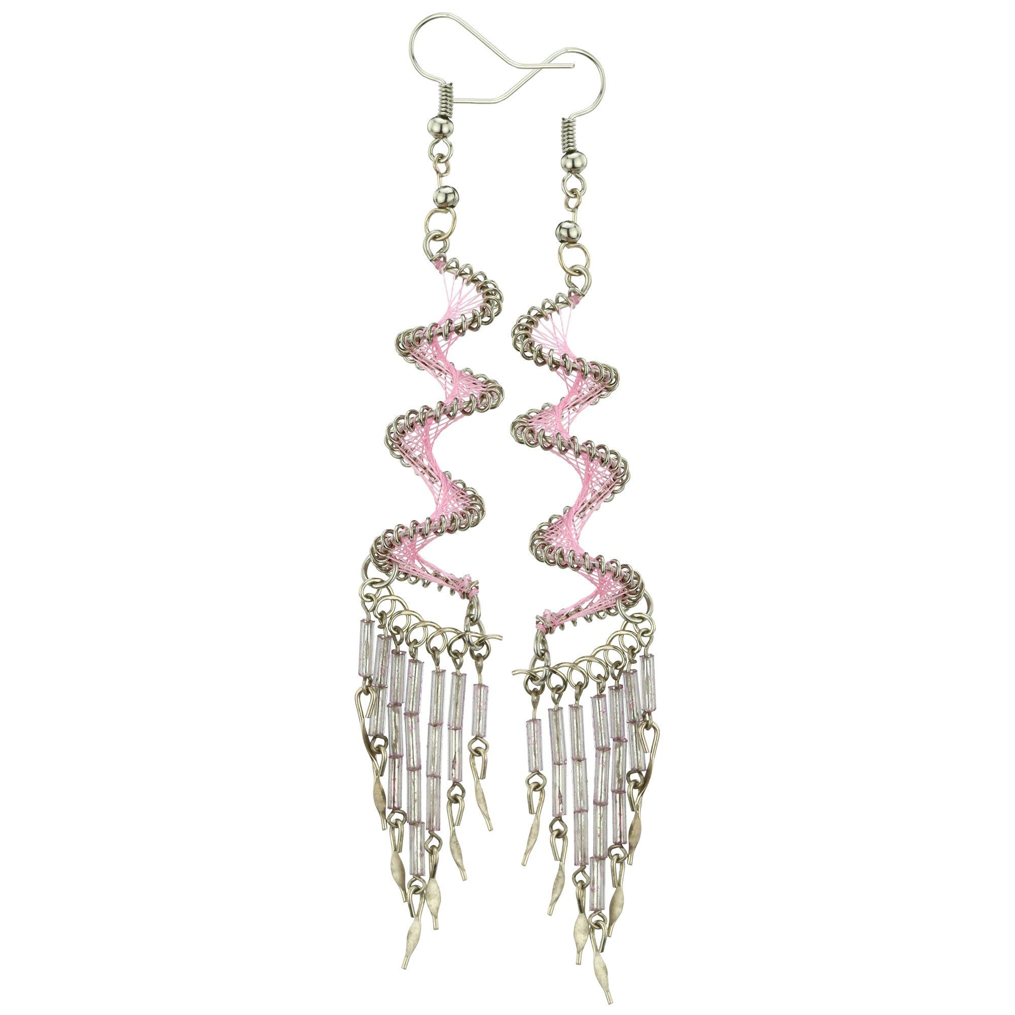 Spiral Swirl Peruvian Thread Earrings Earrings - Fashion La Vie Bien Spiral Swirl Peruvian Thread Earrings