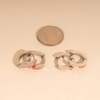 Split Color Huggie Hoop Earrings by Oh Clementine