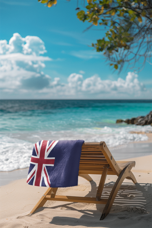 Anguilla Flag Beach Towel