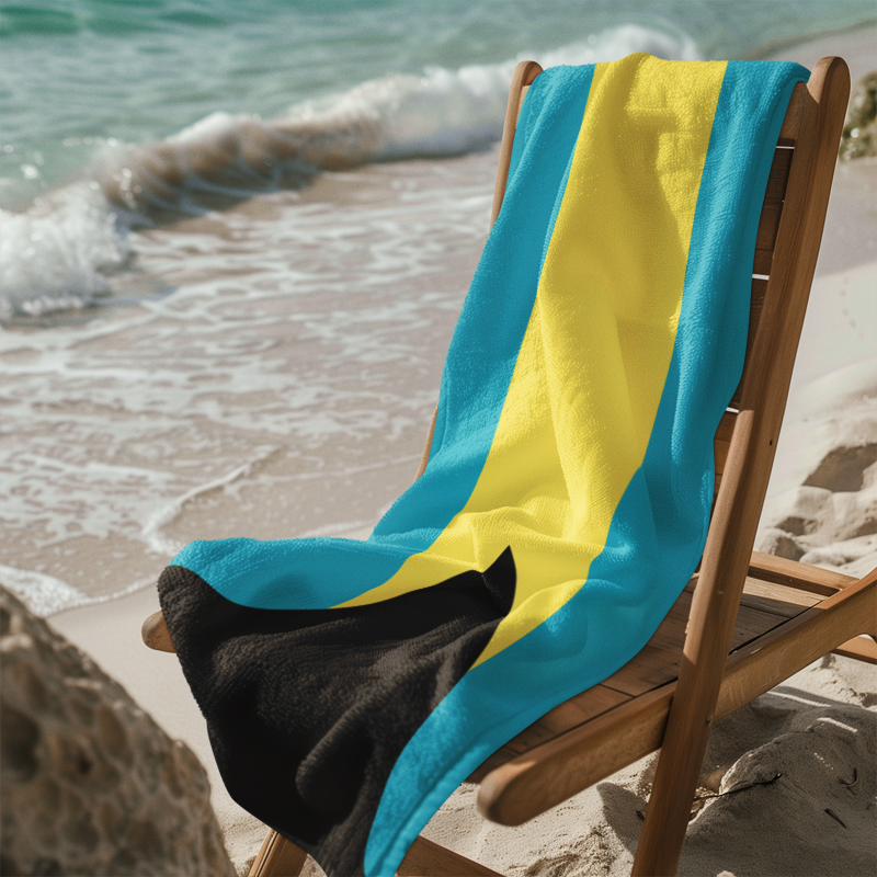 Bahamas Flag Beach Towel