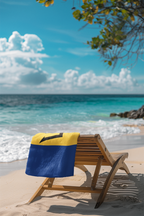 Barbados Flag Beach Towel