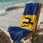 Barbados Flag Beach Towel