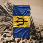 Barbados Flag Beach Towel