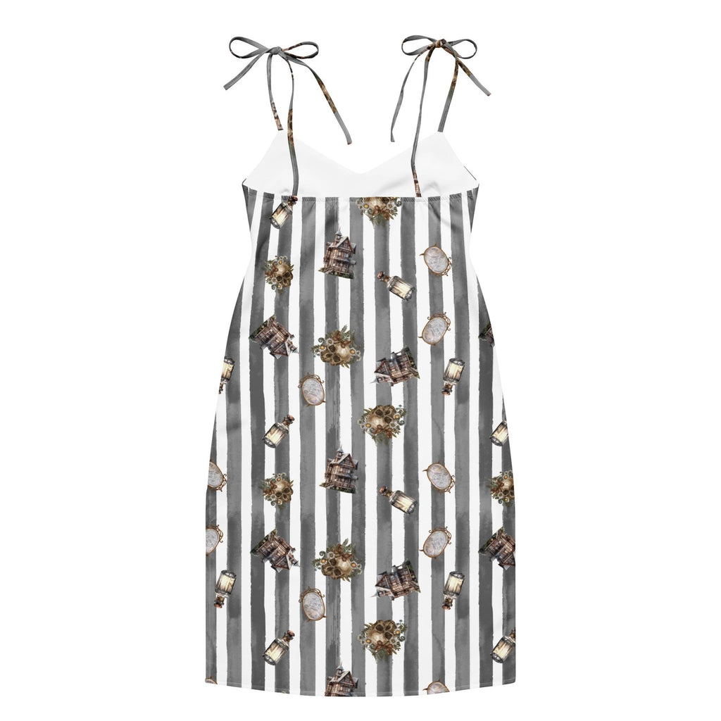 Spooky dark magic Halloween Tie-strap midi dress by La Vie Bien
