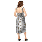 Spooky dark magic Halloween Tie-strap midi dress by La Vie Bien