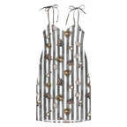 Spooky dark magic Halloween Tie-strap midi dress by La Vie Bien