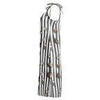 Spooky dark magic Halloween Tie-strap midi dress by La Vie Bien